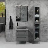 CAMARGUE Ogledalo za kupatilo BORGSTED 60x80 cm, crno | Eponuda.com