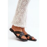 S. BARSKI Women's Flat Heeled Sandals In Faux Leather S.Barski | ePonuda.com