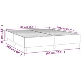  Okvir za krevet s oprugom tamnozeleni 180x200 cm baršunasti | shoptok.hr
