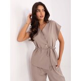 MODA ITALY Set-IT-KMPL-21029.78-dark beige Cene