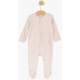 Just kiddin baby dječji kombinezon s stopalima ribbed cream Cijene