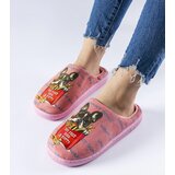 Gemre Dark Pink Soft Frenchfries Slippers | Shoptok.si