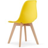  KITO stolica žuta / prirodne noge x 2 | shoptok.hr