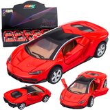  Sportski automobil Metalna vrata Otvaranje Svjetla Zvuči Crveno 1:32 | shoptok.hr