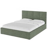 MESONICA Zelena oblazinjena zakonska postelja s prostorom za shranjevanje z letvenim dnom 180x200 cm Bufo – | Shoptok.si