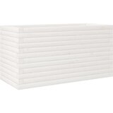  Vrtno cvetlično korito belo 90x40x45,5 cm trdna borovina | Shoptok.si