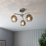 Endon 97971 - plafonski luster dimple 3xE14/25W/230V sjajni hrom/zadimljeno siva | Eponuda.com