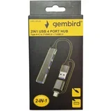 UHB-U3P4-06 ** Hub Tip-A+C, 3xUSB2.0, USB3.0, Aluminijumski