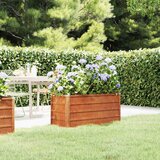  Povišena vrtna gredica boja hrđe 100 x 40 x 45 cm čelik COR-TEN | shoptok.hr