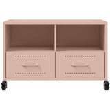  TV ormarić ružičasti 68 x 39 x 43,5 cm čelik | Shoptok.si