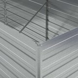  Povišena vrtna gredica 160 x 80 x 77 cm pocinčani čelik srebrna | shoptok.hr