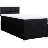  Box spring krevet s madracem crni 80 x 200 cm od tkanine | shoptok.hr