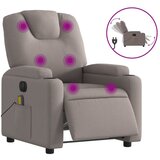 vidaXL Električni masažni naslanjač taupe blago, (20923995) | Shoptok.si