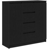  Komoda s ladicama crni hrast 100,5x35x98,5 cm konstruirano drvo | Eponuda.ba