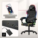Force 2.7 RGB crna baršunasta igraća stolica | shoptok.hr
