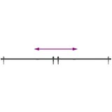 vidaXL Komplet drsnih vrat omarice 244 cm ogljikovo jeklo | Shoptok.si
