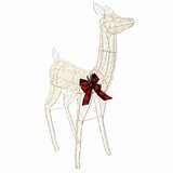 3D Božićni irvas LOVIISA 200 LED lampica Topla bijela - Topla bijela 96 x 40 x 140 cm | shoptok.hr
