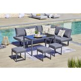 Ambia Garden LOUNGE GARNITURA tkanina aluminij | Shoptok.si
