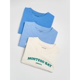 Reserved Pamučna majica 3 kom - svjetloplavo | shoptok.hr