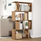 vidaXL Pregrada s knjižno omaro 4-nadstr. artisan hrast 70x24x129 cm | Shoptok.si