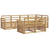  Set vanjskih sofa 7 pcs Bijela 249 x 130,5 x 73 cm | shoptok.hr