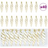  Božićna spirala u obliku kugle 40 pcs Zlatno Plastika | shoptok.hr