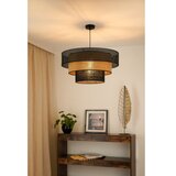  Brilagi - Visilica na sajli DAKOTA LUNETA 1xE27/15W/230V prečnik 60 cm crna/ratan | Eponuda.com
