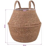  Saksija za biljke s ručkama 2 pcs Prirodna Ø 22 x 20 cm | shoptok.hr