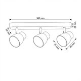  Brilagi - LED RGBW prigušiva ugradna spot svetiljka NUGGET 3xGU10/6W/230V crna/zlatna | Eponuda.com