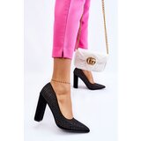 Gemre PH2 Suede Pumps With Decorative Studs Black Dories | shoptok.hr