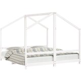 The Living Store Otroški posteljni okvir bel 2x(90x190) cm trdna borovina - Otroški Posteljni Okvir, (21625348) | Shoptok.si