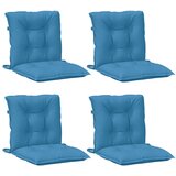  Jastuci za stolice 4 kom prošarano plavi 100x50x7 cm od tkanine | shoptok.hr