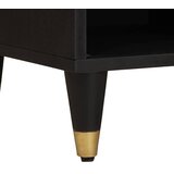 TV ormar s ladicama Crna 80 x 33 x 46 cm Čvrsto drvo manga | Eponuda.ba