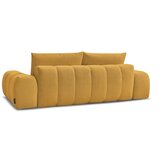Bobochic Paris Gorčično rumena sedežna garnitura iz šenilje 278 cm Everest – | Shoptok.si