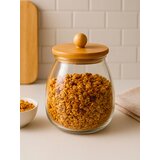 Sinsay Staklena posuda za hranu s bambusovim poklopcem | shoptok.hr