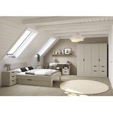 Boxxx POSTELJA 140 cm x 200 cm , leseni material barve šampanjca | Shoptok.si