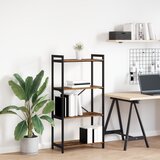 vidaXL Police za knjige Staro drvo 60 x 30 x 118 cm Drvo i čelik | shoptok.hr