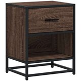 vidaXL Nočna omarica rjavi hrast 40x31x50 cm inženirski les | Shoptok.si