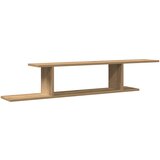  Zidna TV polica boja hrasta 125 x 18 x 23 cm konstruirano drvo | shoptok.hr