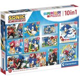 Clementoni Sonic ježek 10 v 1 supercolor puzzle - | Shoptok.si