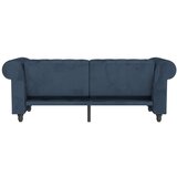 Støraa Temno modra žametna raztegljiva sedežna garnitura 236 cm Felix – | Shoptok.si