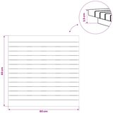  Gornji dio stola 60 x 60 x 3,5 cm Četvrtasti Čvrsto teak drvo | shoptok.hr