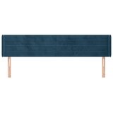  Uzglavlje s ušima tamnoplavo 203x16x78/88 cm baršunasto | Eponuda.ba