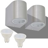  Vrtna LED Zidna Svjetiljka 2 kom Okrugla | Eponuda.com