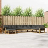  Set vanjskih sofa 8 kom. Bijela i antracit 406 x 247,5 x 73 cm | Shoptok.si