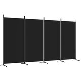 Maison Chic Paravan - Sobne pregrade 4-delni črn 346x180 cm blago, (22111539) | Shoptok.si
