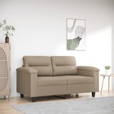 vidaXL Kavč dvosed taupe 120 cm tkanina iz mikrovlaken Cene