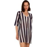 AKER Kaftan za plažu crno-beli | Eponuda.com