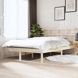 Maison Chic Posteljni okvir - Dvoposteljna postelja - Zakonska postelja iz borovine 140x190 cm-J14360, (21773210) | Shoptok.si