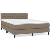 Maison Chic Box spring postelja - Vzmetna postelja z vzmetnico taupe 140x200 cm blago SL20930, (21881001) | Shoptok.si